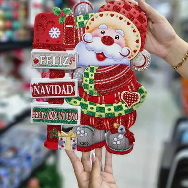 Adorno de Papa Noel para la puerta (EyH) - 2/2