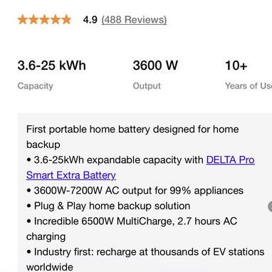 Ecoflow delta pro 3600W - 3/3