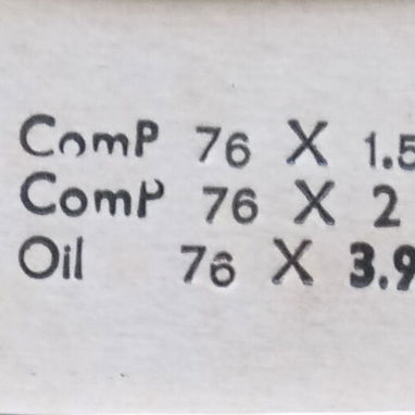 Piston ring set Perfect Circle. Aro de Pistones - 2/2