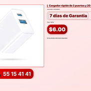 Cargador rápido de 2 puertos y 20 W GAR161 VPT-0071 - Img 56196383