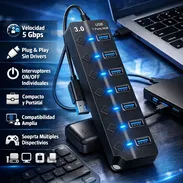 *Hub USB 3.0 – 7 Puertos con Interruptores - Img 54016694