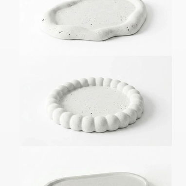 Piezas decorativas cemento / Velas de cera - 3/6