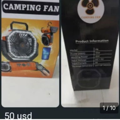 Lámparas por sensor de Movimientos y Ventilador Recargable - Img 119666531