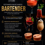 🍸 ¡Cuatro Lunas Restaurant busca talento para su equipo de barra! ¿Eres un bartender apasionado por la coctelería, el - Img 56977008