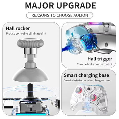 MANDO INALAMBRICO AOLION K10, LUCES RGB, PARA WINDOWS, ANDROID, IOS Y NITENDO SWITH. NUEVOS EN CAJA**52437713 - Img 121157729