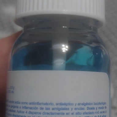 Dolor de garganta fuera, Bencidamina,  Spray boca y laringe  frasco 30ml vence 6/27 - 2/2