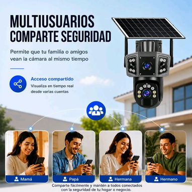 Cámara de 2 visores 4k 8 Mpx Solar Wifi - Img 127724079