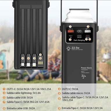 Power bank de 50 000 mha carga rápida  45 usd - Img 115068100