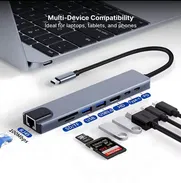 HUB tipo C a HDMI 5 en 1 HUB tipo C a HDMI 8 en 1 - Img 50376167