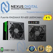 !!💻!! Fuente RAIDMAX VORTEX RX-600AC-V (600W/44A), 80+ Standard !!💻!! - Img 48154194