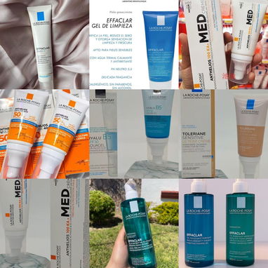 ✅ productos la roche posay, serum, crema, limpiador, contorno, protector solar✅ - 4/4