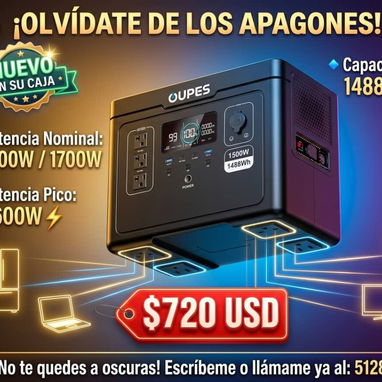 Vendo estacion de energia, Oupes Exodus 1500w - Img 123136569