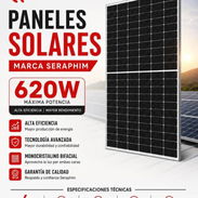 🌞 Paneles Solares Seraphim Serie Sable 620W – Máxima Potencia y Rendimiento. Minorista $175 / Mayorista $167 USD - Img 57282031
