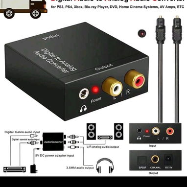 Adaptadores de optico a rca - Img 124324951