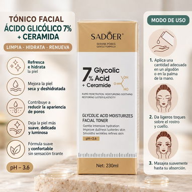 Ácido glicólico con ceramida (cuidado facial) - 2/2