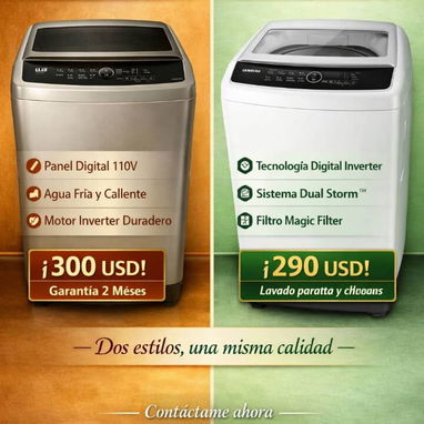 Lavadoras Samsung, LG, automática y semiautomáticas - Img 123480257