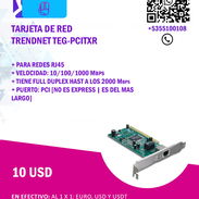 Tarjeta de Red nueva en caja de 1Gbs, puerto PCI | Marca Trendnet TEC-PCITXR | Nueva en caja - Img 53360434