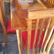 Bellos juegos de comedores de madera estilo varadero - Img 42718601