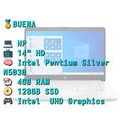 LAPTOP 🥇BUENA📦CAJA, HP (14-cf2033wm), 14" HD IPS, Intel Pentium Silver N5030, 4GB RAM, 128GB SSD, 8H - Img 56477039