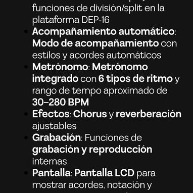 Piano eléctrico Donner Dep-16 - Img 123696735