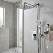 Llave mezcladora monomando de empotrar para ducha (tres tiros) - Img 56640144