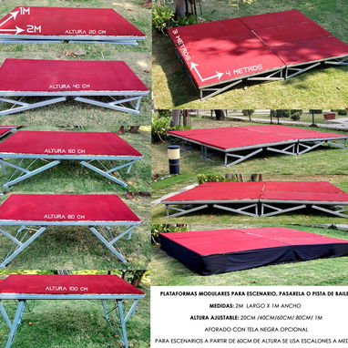 DJ SPANGLISH RENTA DE ESCENARIO MODULAR PARA TODOS SUS EVENTOS CON TRANSPORTE DISPONIBLE (Kinetica) - Img 87236954