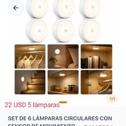 6 Lámparas con sensor de movimiento - Img 56740917