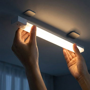 Luces LED sensor movimiento recargables USB x6 — Kit completo $35 USD - Img 124432498