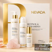 Set Facial 4 Piezas Retinol y Ceramidas — Leche, Sérum, Tónico y Gua Sha - Img 56222851