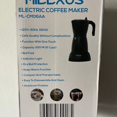 Cafetera Eléctrica Milexus de 6 tazas - Img 116713694