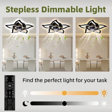 Ventiladores de techo con luces y control remoto - 2/7