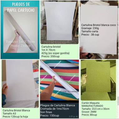 Cartulinas para tus manualidades, proyectos y diseños. - Img 115701231