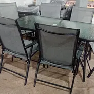 Juego de comedor de mesa con 6 sillas - Img 57809605