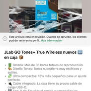 Audifonos JLab GO Tones + True Wireless Nuevos en caja - Img 56600780