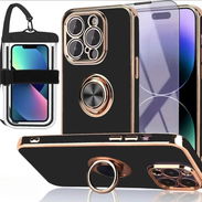 Funda Iphone 13 Pro max y iphone 14, c protector anti luz, bolsa impermeable y soporte magnético - Img 54158426
