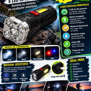 Linterna recargable de 5 led - Img 57963110