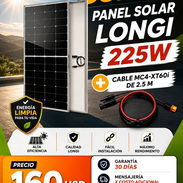 ☀️ COMBO 2 DE PANEL Y CABLE ☀️ PANEL SOLAR LONGI 225W CON CABLE MC4 A XT60i. MENSAJERÍA CON FACTURA Y GARANTÍA. 54833699 - Img 57132070