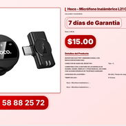 Hoco – Micrófono Inalámbrico L21 Charm - Img 57026916