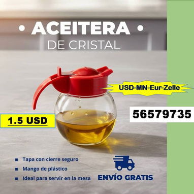 FG-UTILES COCINA (Azucarera,Aceitera,Salsera,Lechera) 56579735/(USD-MN-Eur-Zelle)/Envio Gratis - 2/5