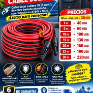 Lo mejor para su ecoflow  🔌 Cable solar calibre 10 (6 mm²)con conectores XT60i + MC4 - Img 58336631