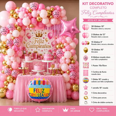 Set decorativos para cumpleaños - Img 125446877