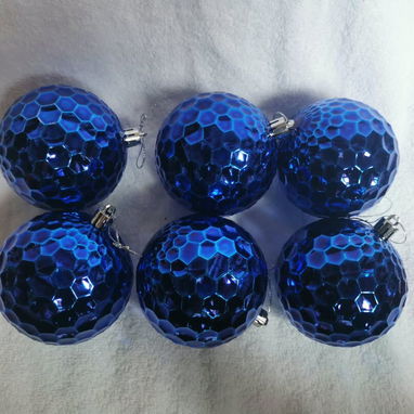Set de 6 bolas de navidad (disco)  8cm - 6/6