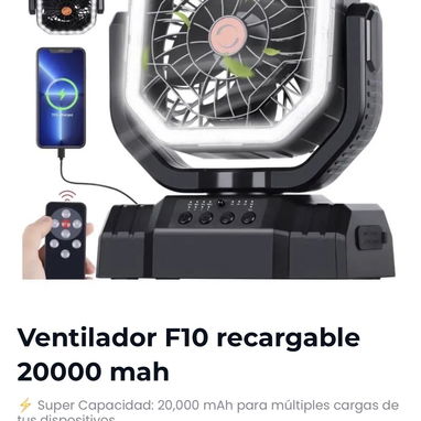💥Ventiladores recargables 💥 todos nuevos en 📦 - 3/4