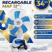 ⚡️Ventilador recargable MAF⚡️ de 12” ‼️REBAJA‼️ - Img 55225656