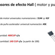 H02 Vendo sensores de fecto hall de motor y de puño acelerador para vehículos eléctricos - Img 56615847