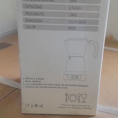 Cafetera Espresso EKO 6 Tazas 550W Aluminio, Cafetera de 6 Tazas EKO 150ml Mínimo VPT# - 4/10