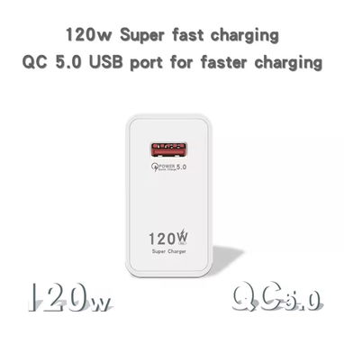 Cargador 120 watts para móviles de gama alta (Cable y Caja) - Img 109649873
