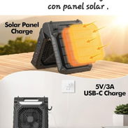 Ventilador recargable con panel solar - Img 55677553