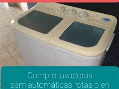 Se compran  lavadoras semiautomáticas rotas o funcionando - Img main-image