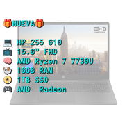 LAPTOP 🎁NUEVA🎁📦CAJA, HP 255 G10 (A29T2UA), 15.6" FHD IPS, AMD Ryzen 7 7730U, 16GB RAM, Radeon, 1TB SSD - Img 55724509